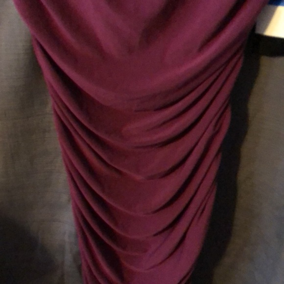 Tempted sleeveless Jersey dress, sz XL Burgundy color NWT - Picture 3 of 6